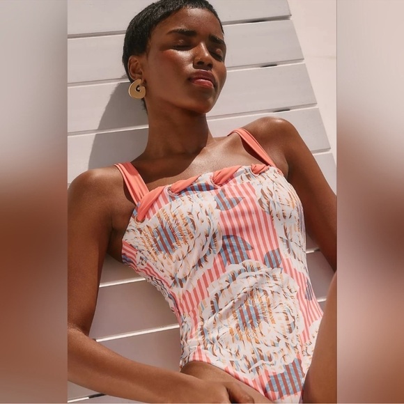 NWT By Anthropologie Joni Grommet
One-Piece Swimsuit, Size L - Picture 2 of 11